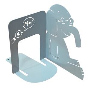 Mo Willems Studio Elephant Metal Blue Bookends By Yottoy Decor